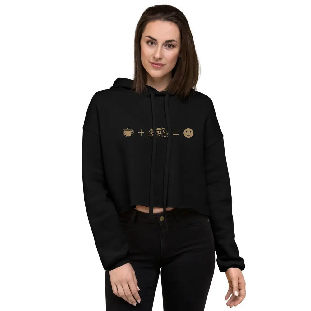 Coffee + Motorcycle Crop Hoodie - DAX Cafe Racer