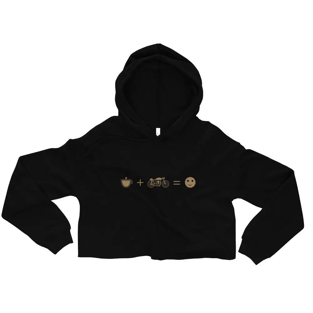 Coffee + Motorcycle Crop Hoodie - DAX Cafe Racer