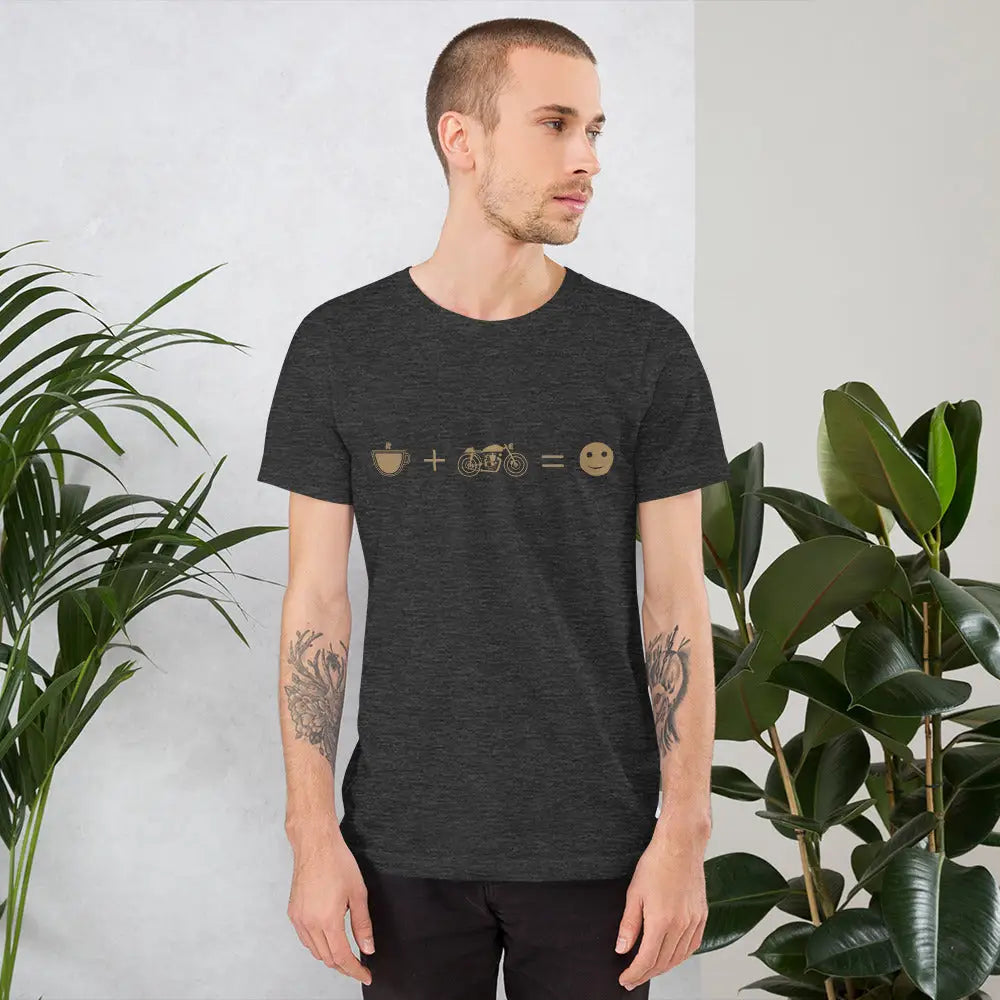 Coffee + Motorcycle = Happy t-shirt - DAX Cafe Racer