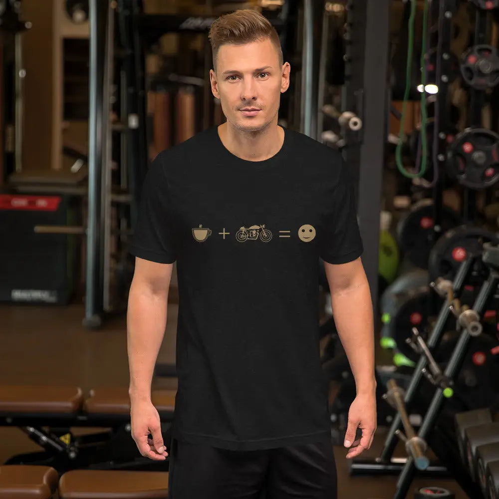 Coffee + Motorcycle = Happy t-shirt - DAX Cafe Racer