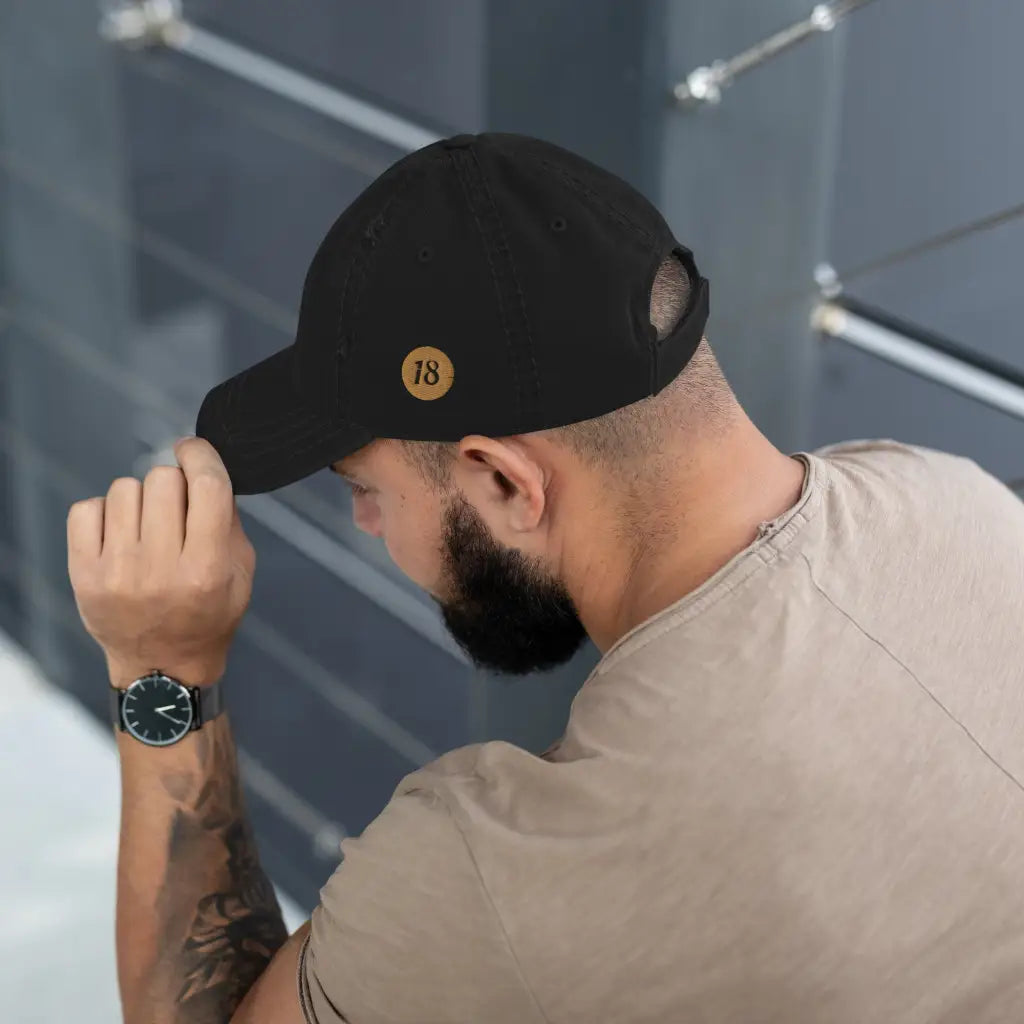 Distressed Dad Hat - DAX Cafe Racer