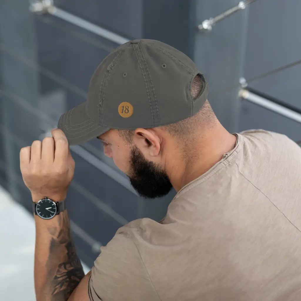Distressed Dad Hat - DAX Cafe Racer