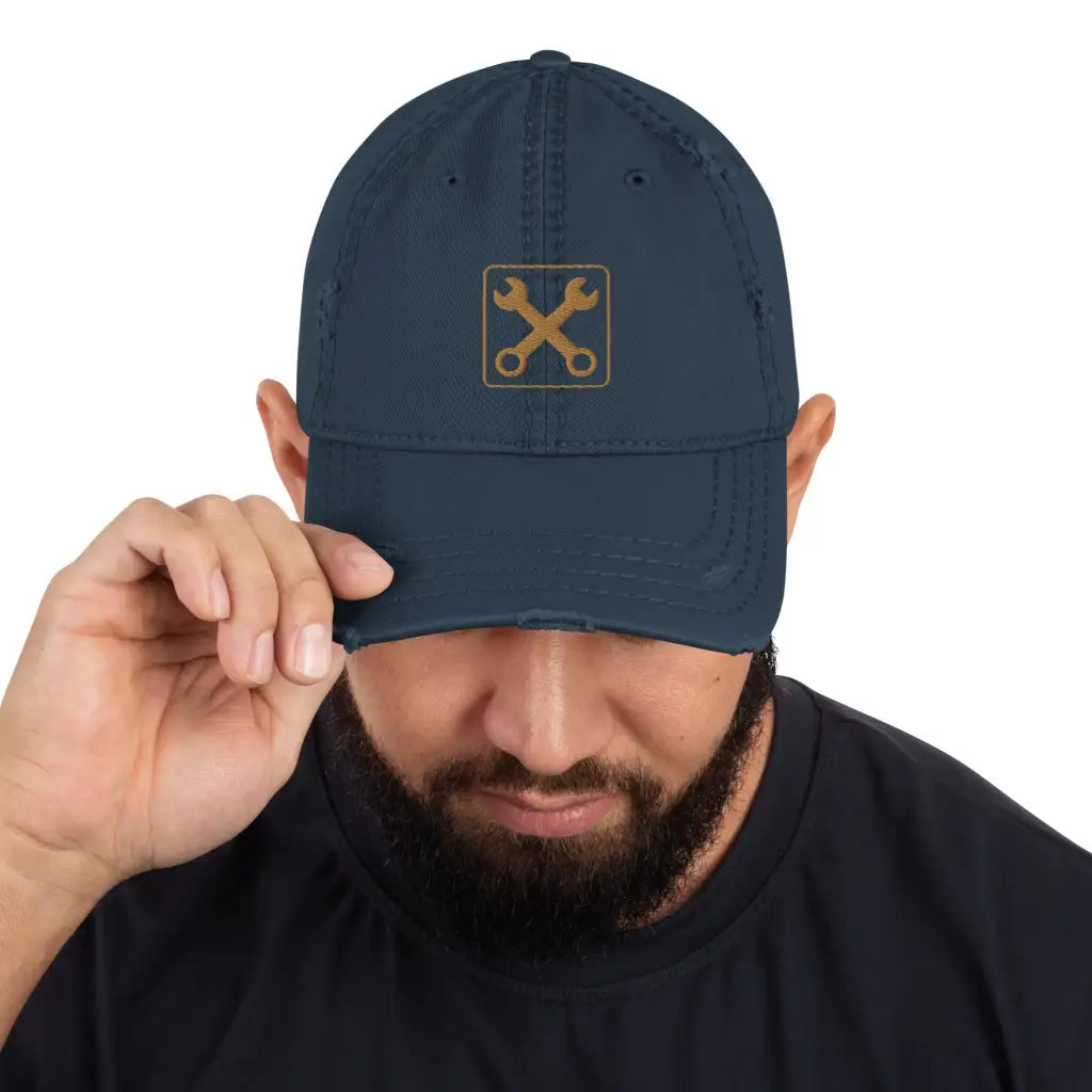 Distressed Dad Hat - DAX Cafe Racer