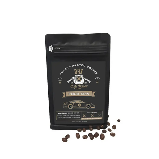 Freshly roasted organic espresso beans from Guatemala Antigua Finca San Rafael Urias, perfect for making the best espresso.