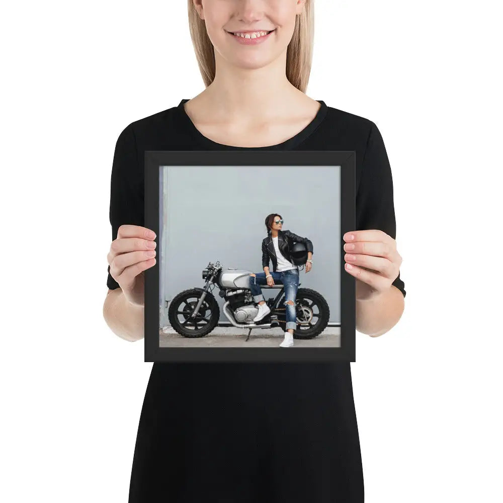 Motorcycle Framed photo paper poster - DAX Cafe Racer