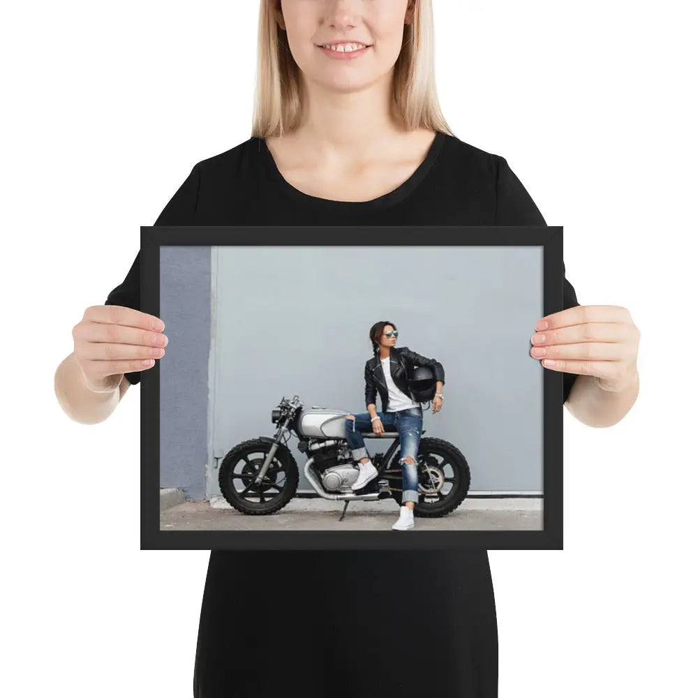 Motorcycle Framed photo paper poster - DAX Cafe Racer