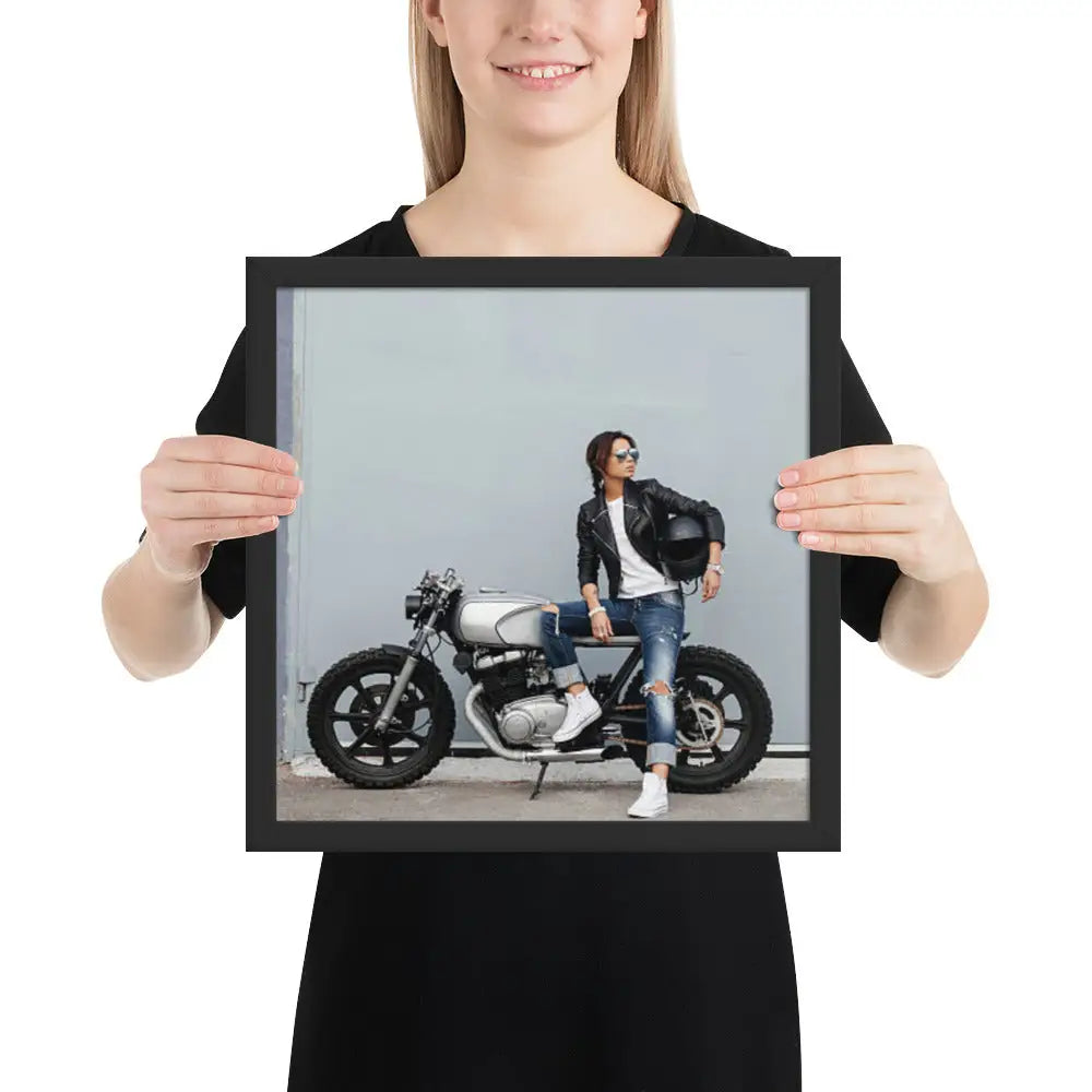 Motorcycle Framed photo paper poster - DAX Cafe Racer