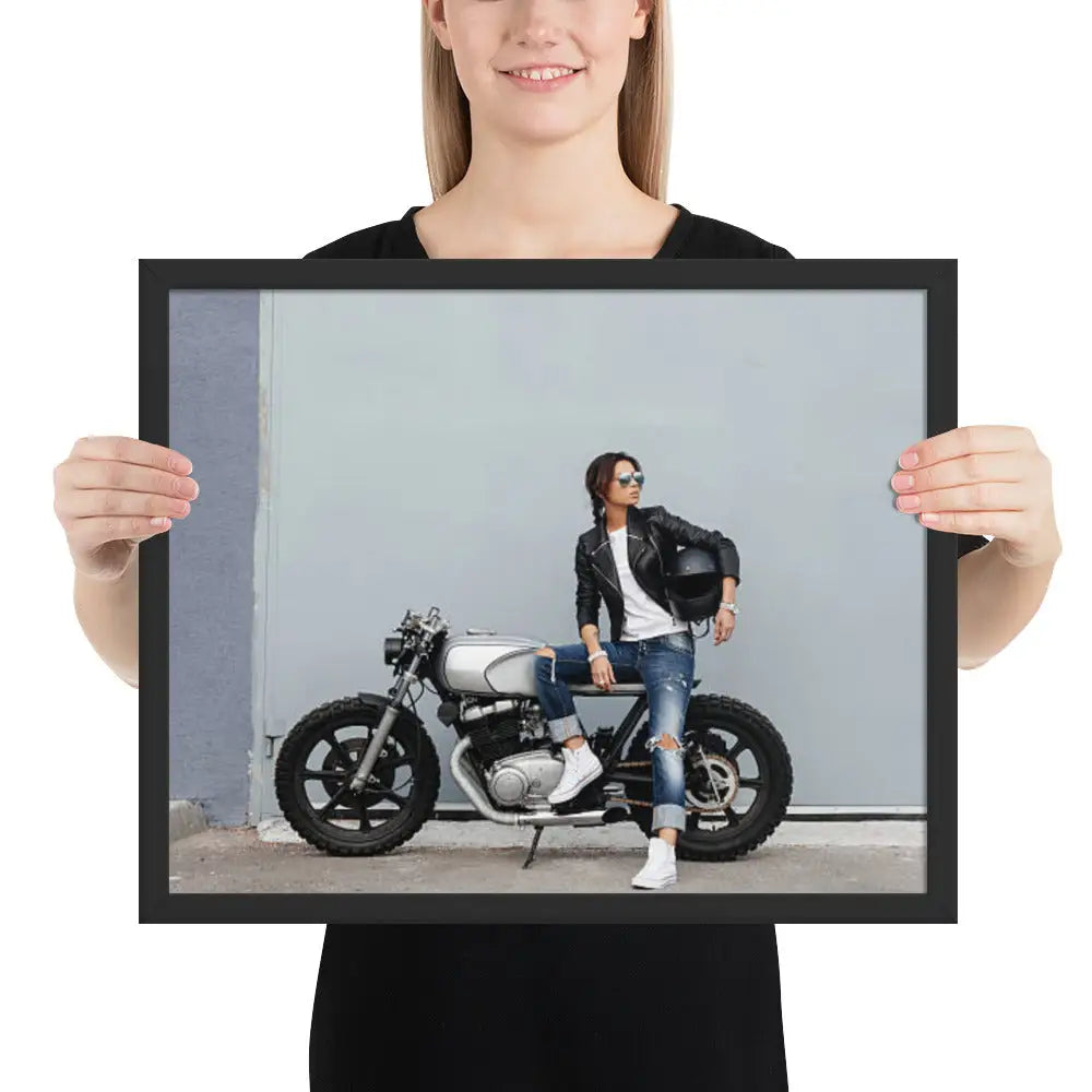 Motorcycle Framed photo paper poster - DAX Cafe Racer