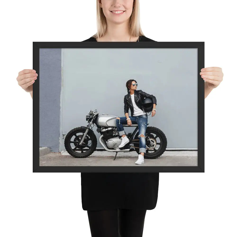 Motorcycle Framed photo paper poster - DAX Cafe Racer