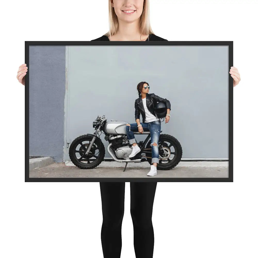 Motorcycle Framed photo paper poster - DAX Cafe Racer