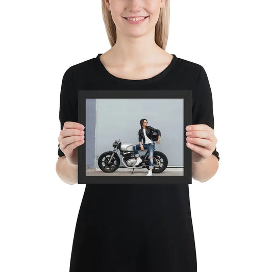 Motorcycle Framed photo paper poster - DAX Cafe Racer
