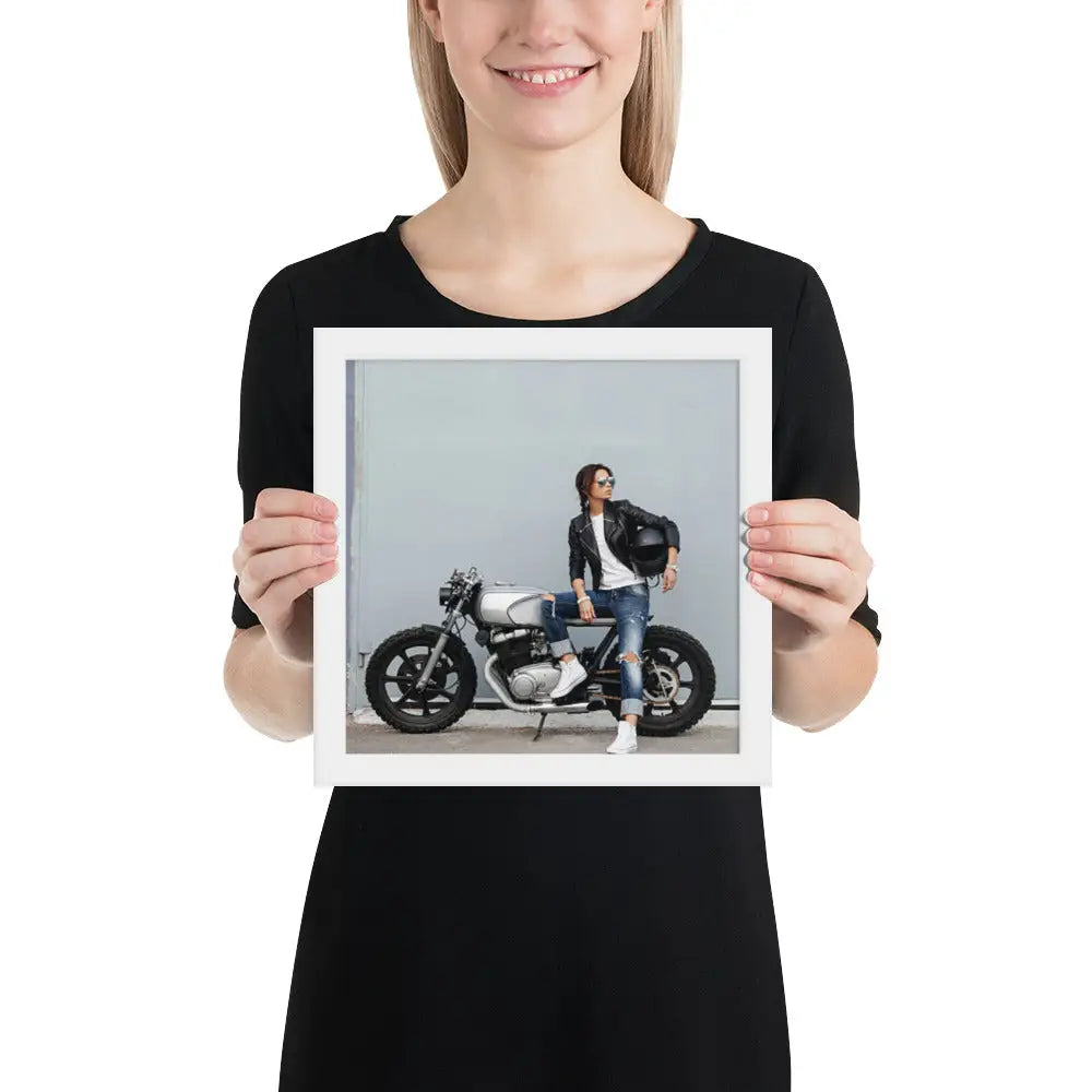 Motorcycle Framed photo paper poster - DAX Cafe Racer