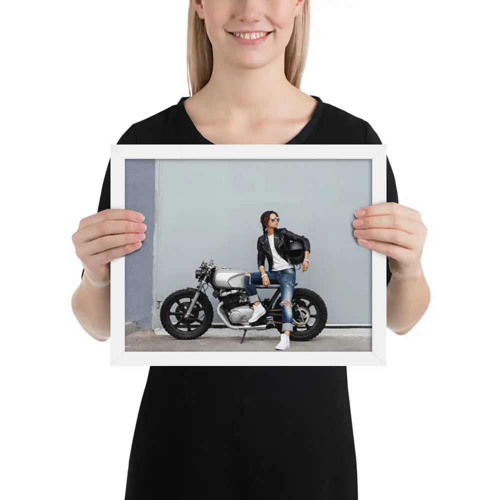 Motorcycle Framed photo paper poster - DAX Cafe Racer