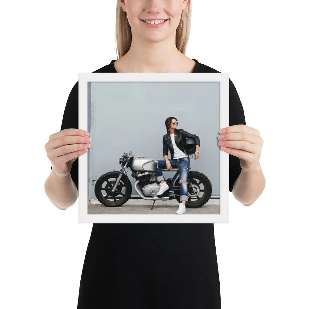 Motorcycle Framed photo paper poster - DAX Cafe Racer