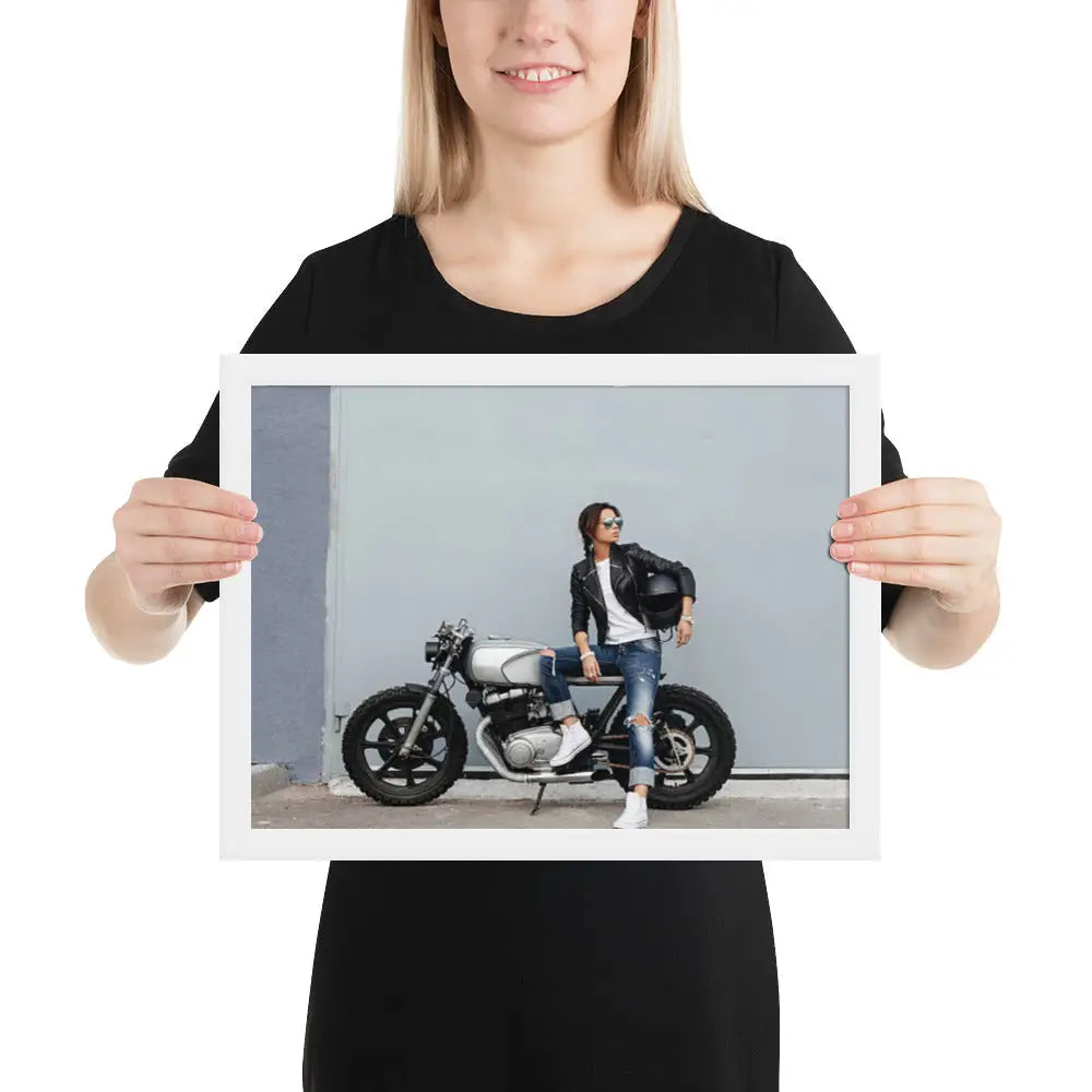 Motorcycle Framed photo paper poster - DAX Cafe Racer
