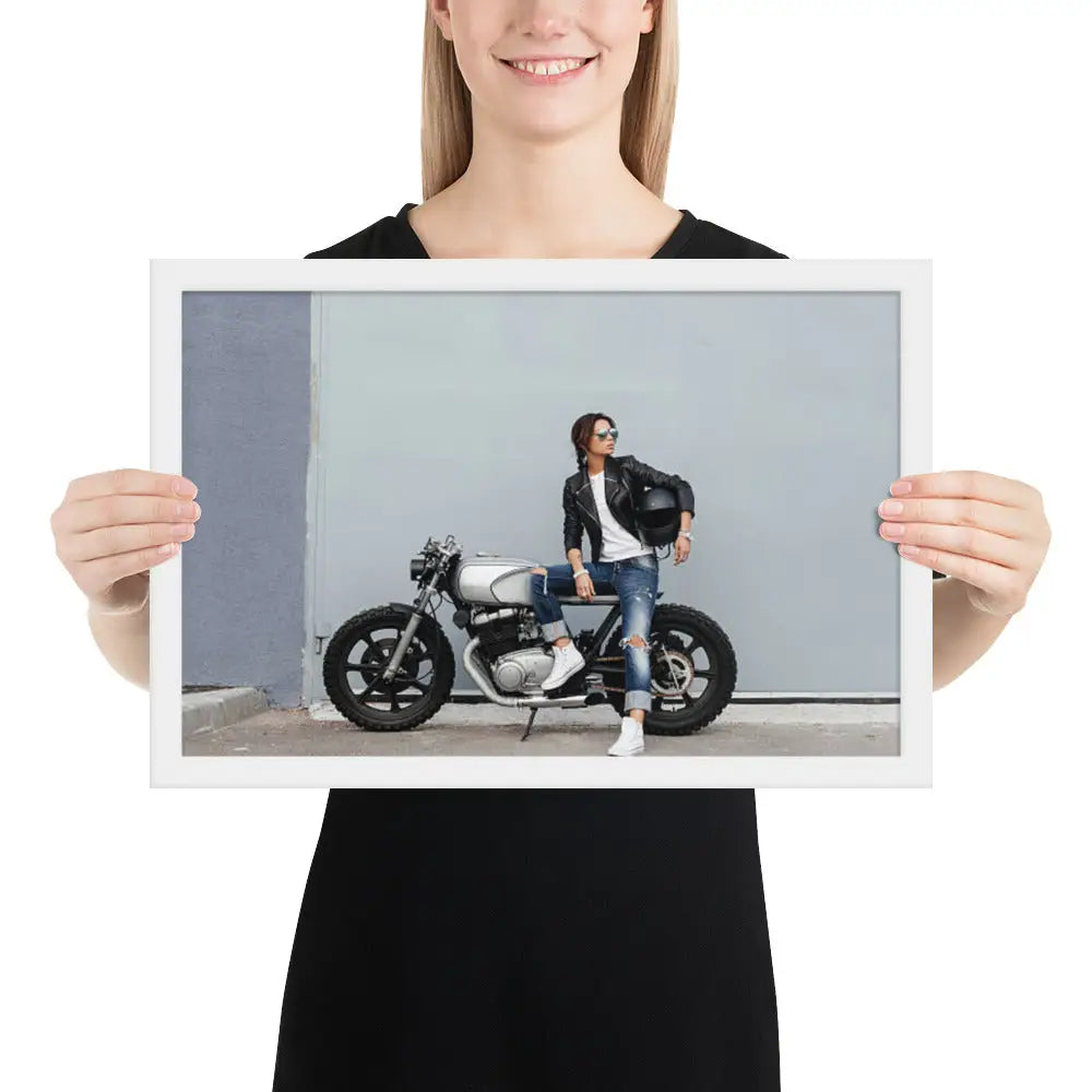 Motorcycle Framed photo paper poster - DAX Cafe Racer
