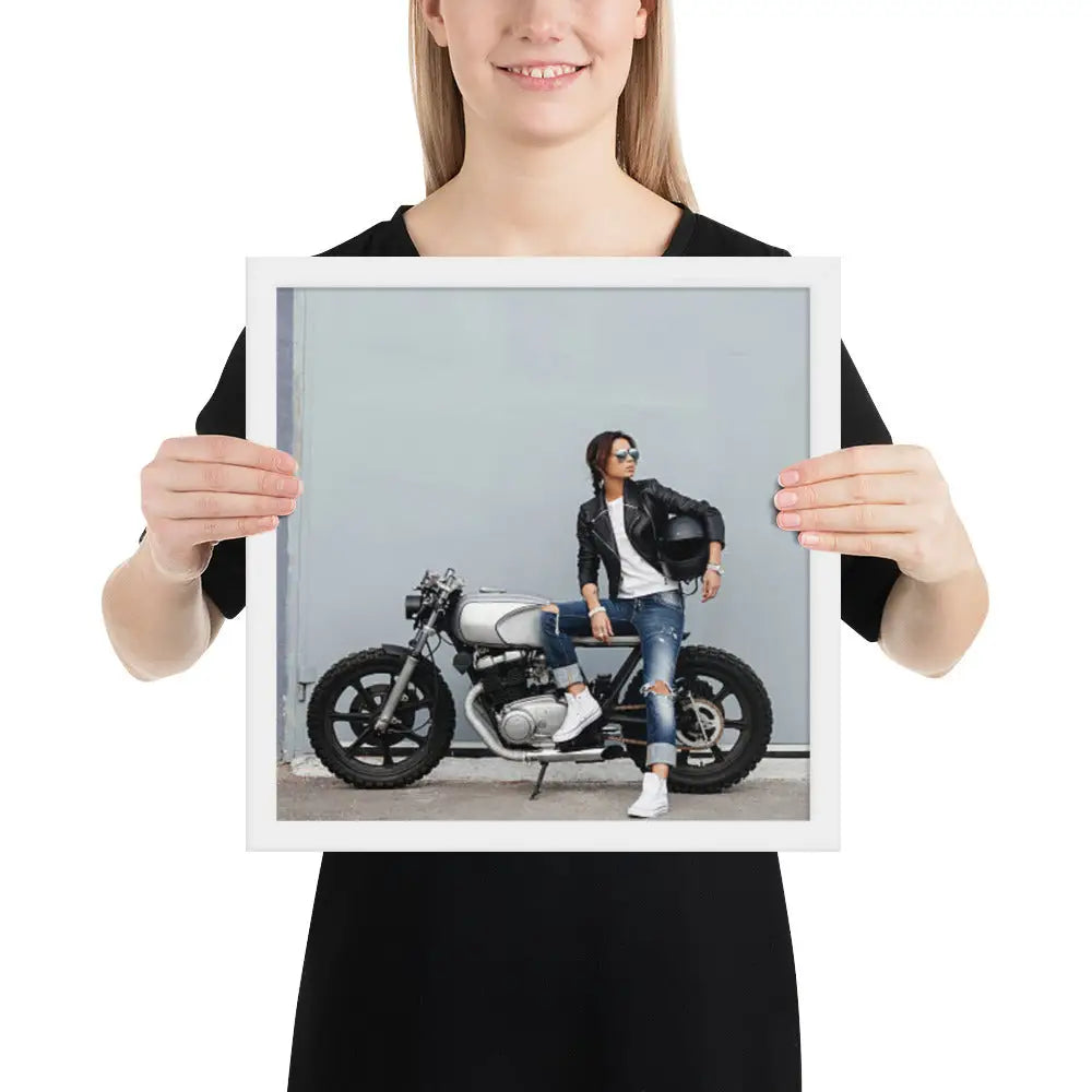 Motorcycle Framed photo paper poster - DAX Cafe Racer