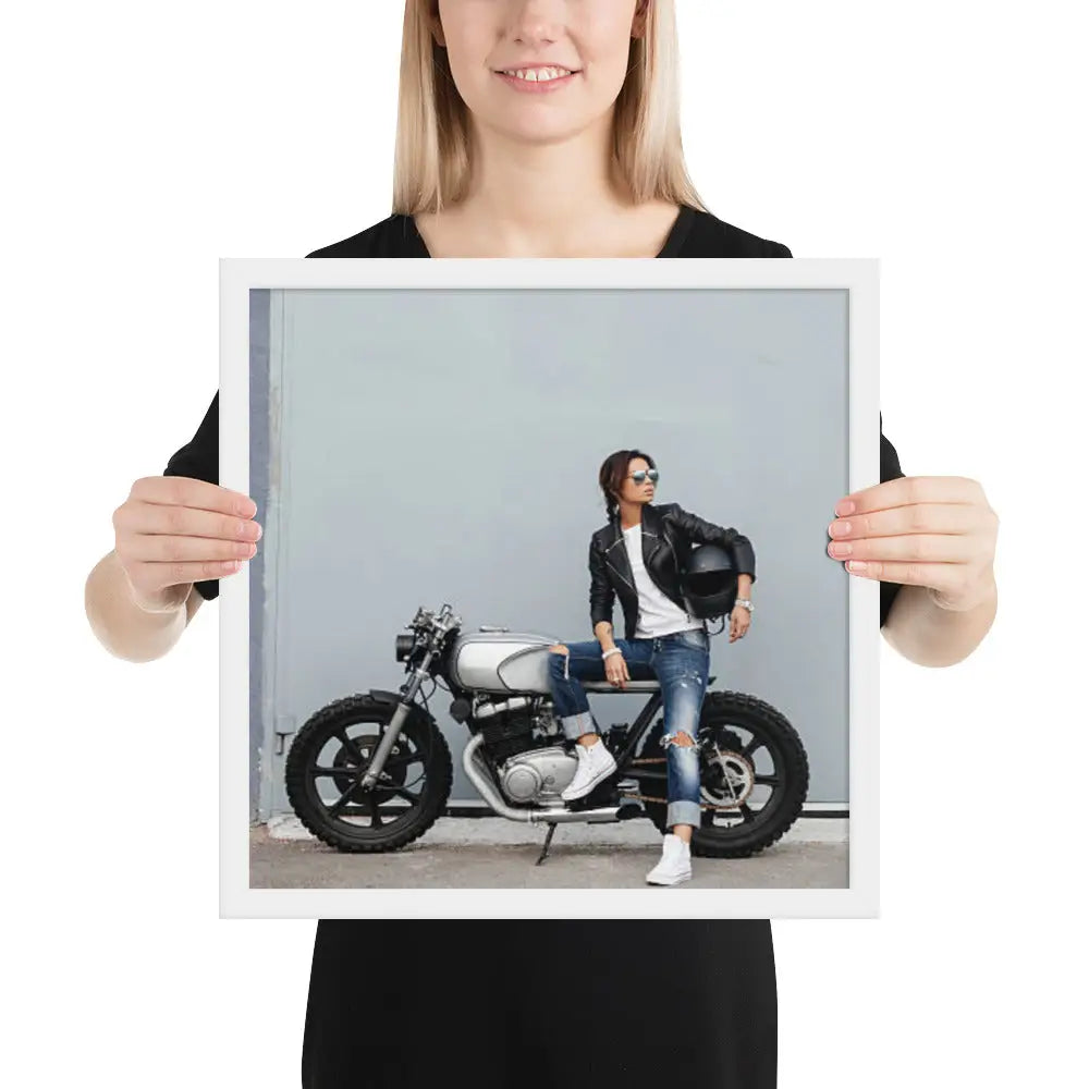 Motorcycle Framed photo paper poster - DAX Cafe Racer