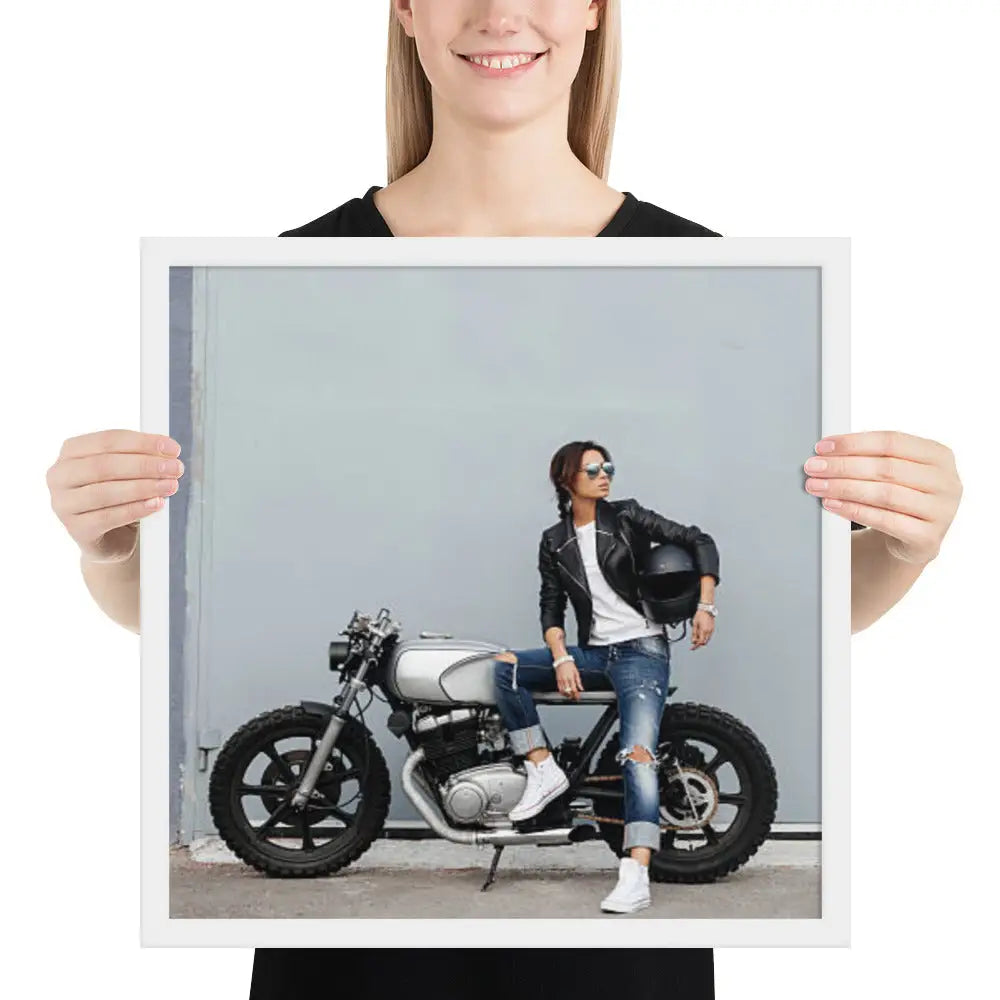 Motorcycle Framed photo paper poster - DAX Cafe Racer