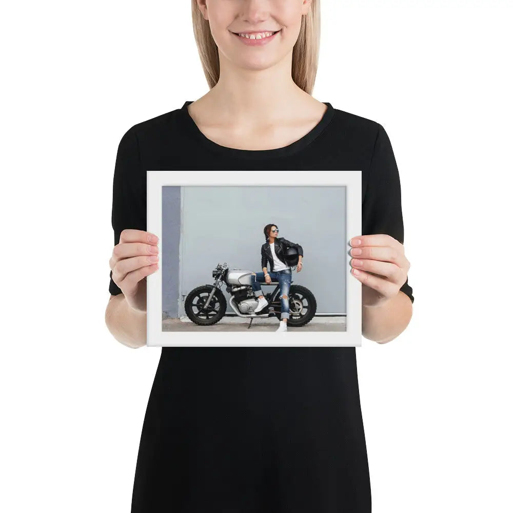 Motorcycle Framed photo paper poster - DAX Cafe Racer