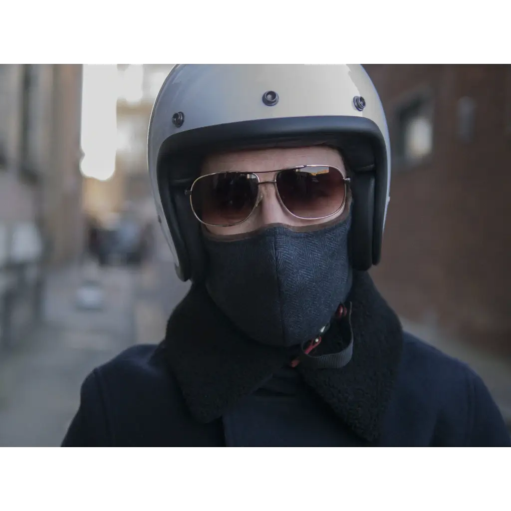 Motorcycle Face Mask Navy - DAX Cafe Racer