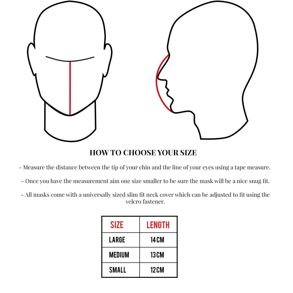 Motorcycle Face Mask Navy - DAX Cafe Racer