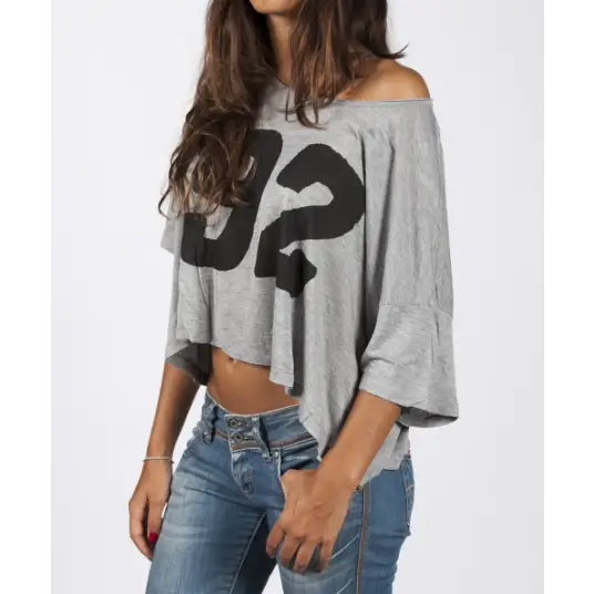 WOMEN LUCKY LOOSER T-SHIRT - GREY - DAX Cafe Racer