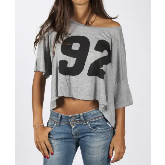 WOMEN LUCKY LOOSER T-SHIRT - GREY - DAX Cafe Racer