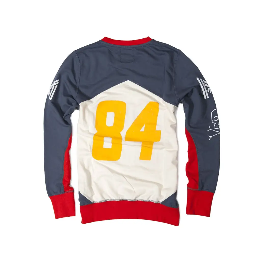 WOMEN RACING TEAM SWEATSHIRT - BLUE - DAX Cafe Racer