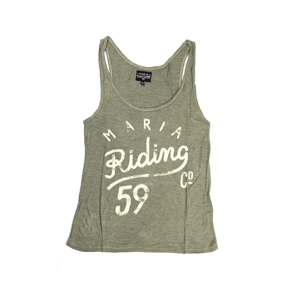 WOMEN TOP TANK - ARMY GREEN - DAX Cafe Racer
