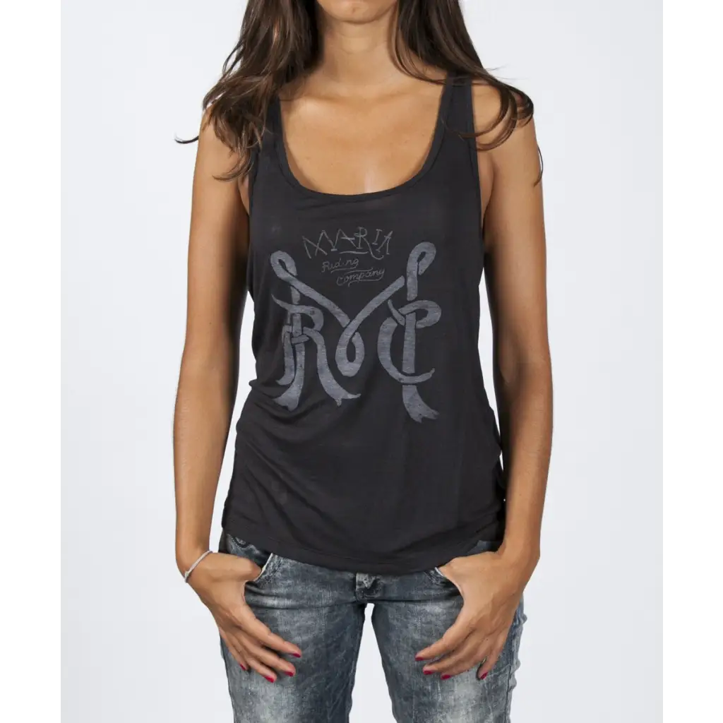 WOMEN TOP TANK - BLACK - DAX Cafe Racer