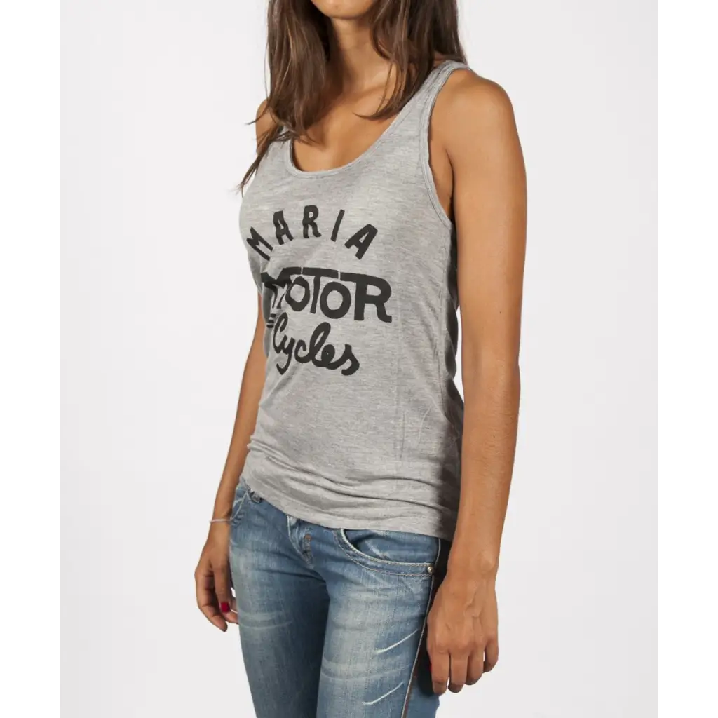 WOMEN TOP TANK - GREY - DAX Cafe Racer