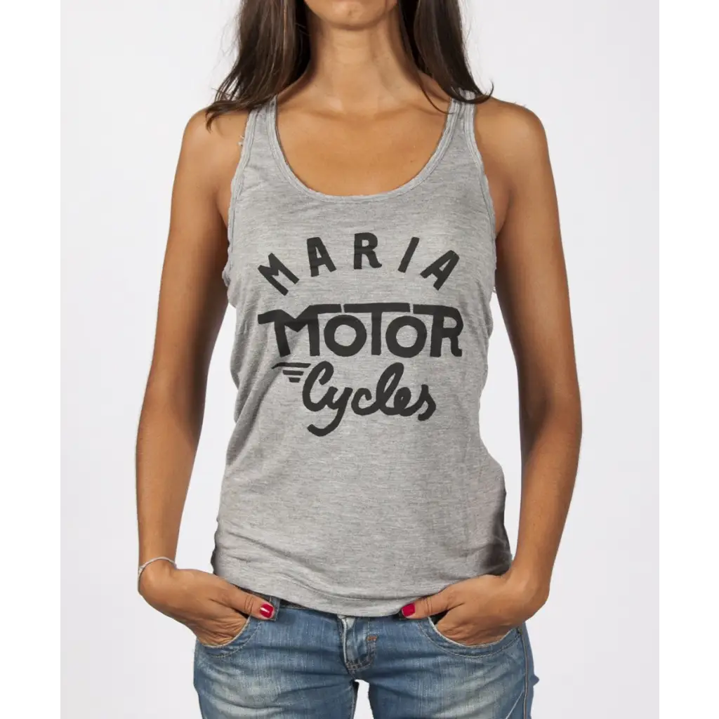 WOMEN TOP TANK - GREY - DAX Cafe Racer