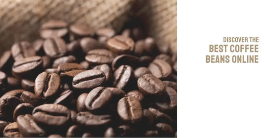 Fresh roasted coffee beans in a bag.