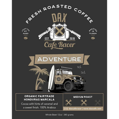 Adventure organic arabica coffee from Honduras Marcala - DAX Cafe Racer