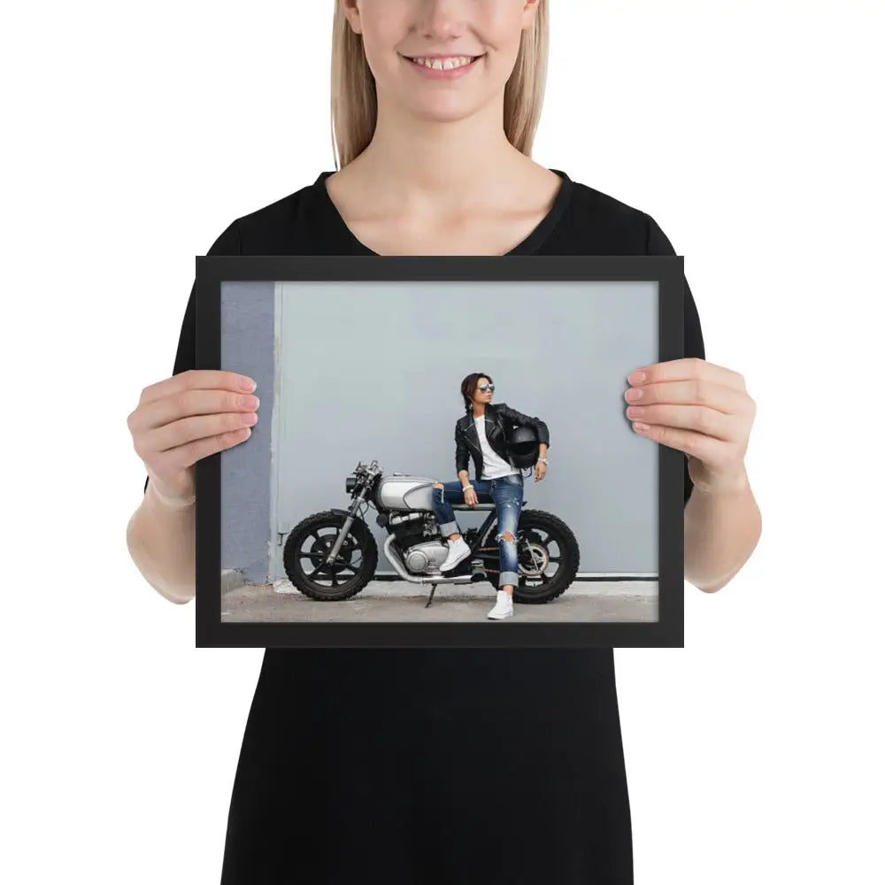 Motorcycle Framed photo paper poster - DAX Cafe Racer