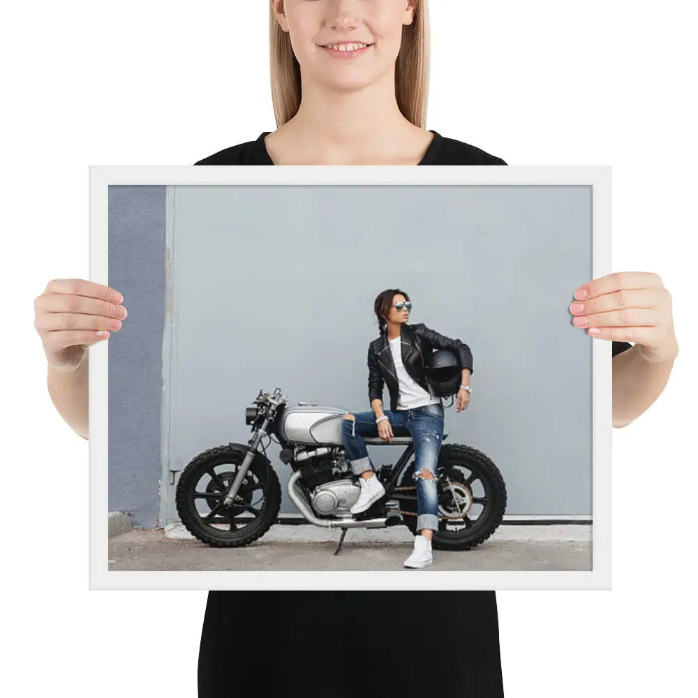 Motorcycle Framed photo paper poster - DAX Cafe Racer