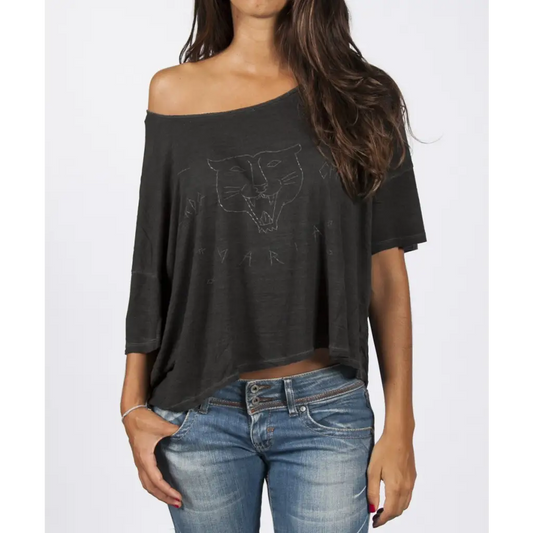 WOMEN LUCKY LOOSER T-SHIRT - BLACK - DAX Cafe Racer