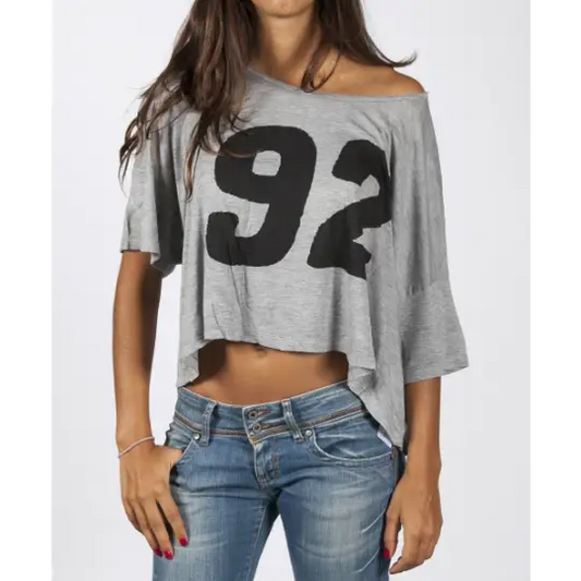 WOMEN LUCKY LOOSER T-SHIRT - GREY - DAX Cafe Racer